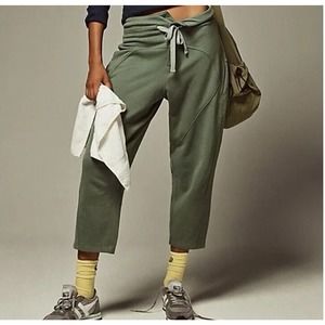 Free People Green Track Pants